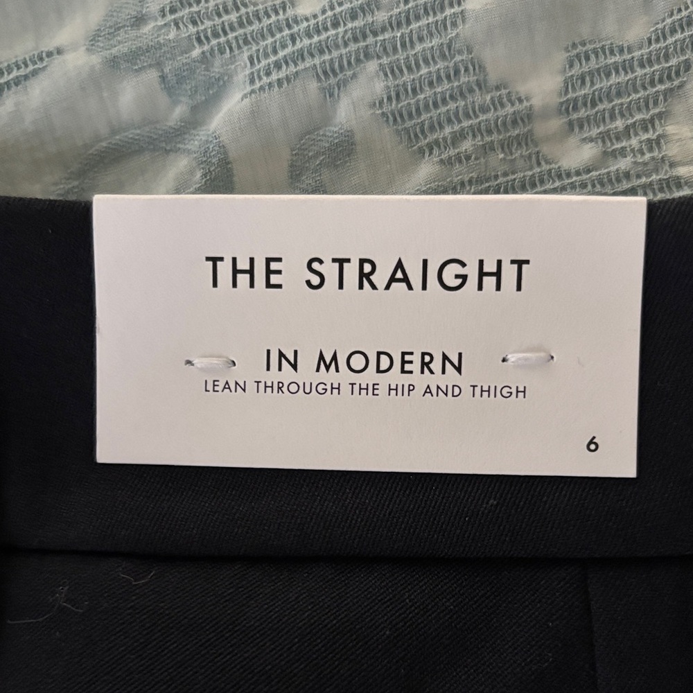 Ann Taylor Factory Black Straight Leg Pants - Picture 2 of 2